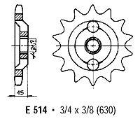 AFAM offset sprocket